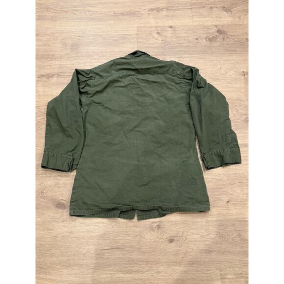 Vintage US Army Jungle Jacket Mens Small Poplin OG-107 Coat Combat Tropical 60s - Picture 7 of 7